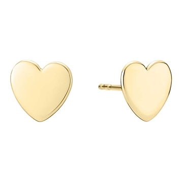 Ørestikker med hjerter i 8 kt. guld fra LUND COPENHAGEN