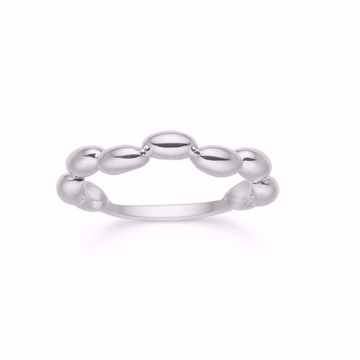 Seville CORRY ring i Sterling sølv med højglanspoleret bobbeldesign