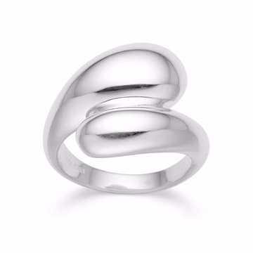 SOPHIA DROP BIG ring i sølv