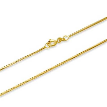 Veneziakæde i 8 kt guld 0,9 mm klassisk guld halskæde